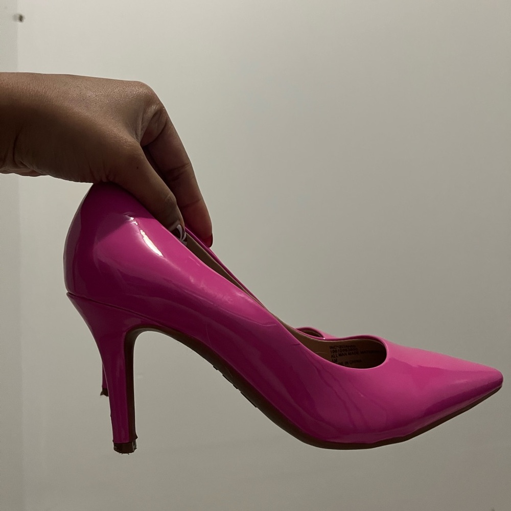 INC International Concepts Fuchsia Patent Heels